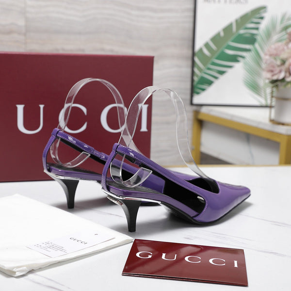 GG Cruise 2026 Slingback 55mm Peau de Mouton Violet 601091