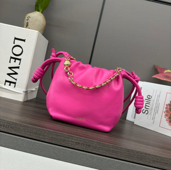 Loewe Flamenco Purse 23 Pink Lambskin Ghw