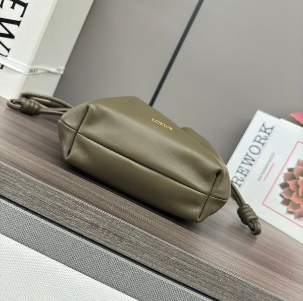 Loewe Flamenco Purse 23 Olive Lambskin Ghw