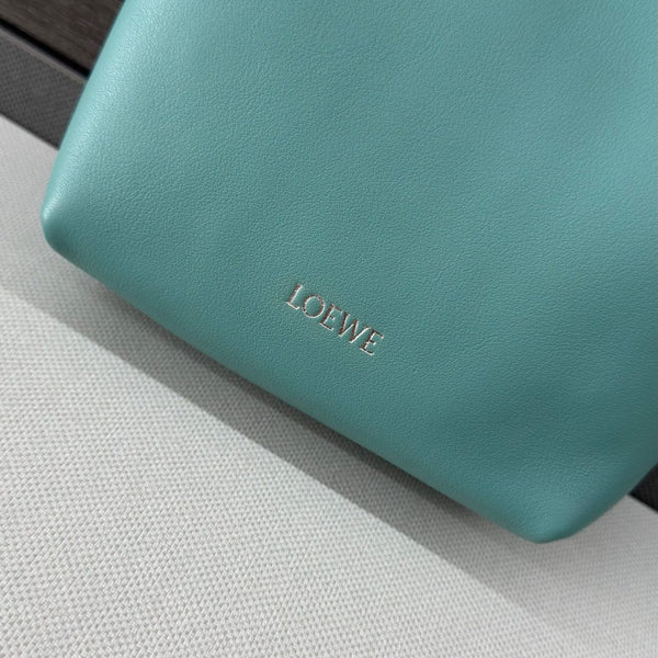 Loewe Small Pebble Hobo Light Blue Smooth Calfskin