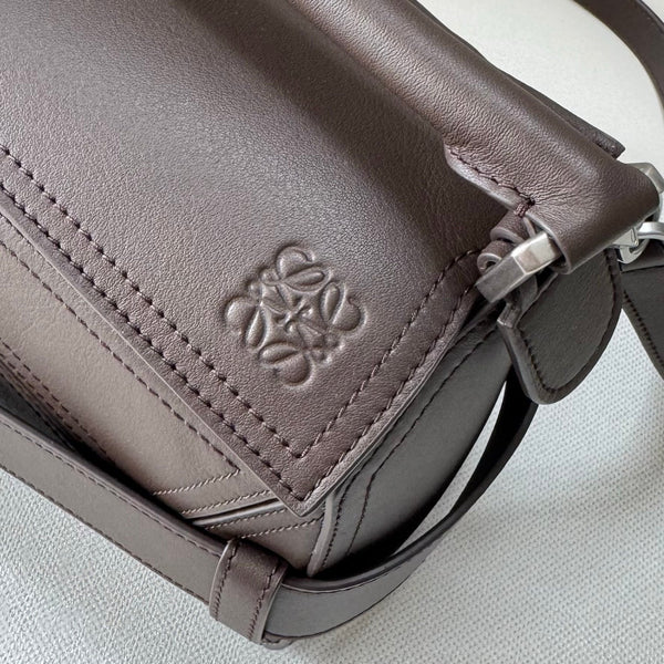 Loewe 2025 Puzzle Biker Bag Dark Brown Cowhide 274648