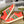 SNEAKER IN ROSE RED MIX COLORFUL CALFSKIN