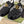 GC 25 Gold Double G Sandal Black Rubber 292430