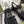 GC 25 Silver Double G Sandal Black Rubber 292433