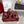 GC 2025 Double G High Heel Sandals Red Canvas Sheepskin 292467