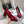 HIGH MARY JANE SHOES IN GARNET RED PATENT CALFSKIN