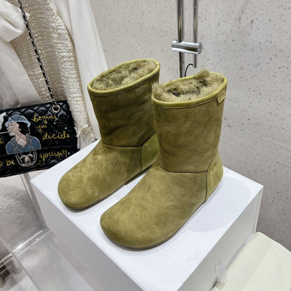 Loewe Lago Boots Light Green Suede 435625