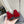 BALLERINA IN VITELLO VERNICIATO ROSSO RUBINO