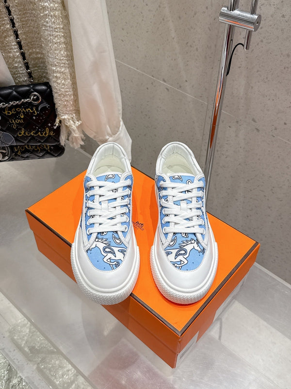 HM Get Sneaker Demin Blue Denim e Pelle di Vitello 204762