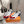 HM Lift Slip-On Sneaker White Red Dark Blue Fabric Suede 608252