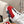 HM Lift Slip-On Sneaker White Red Dark Blue Fabric Suede 608252
