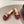 CC 26s Platform Mules Beige Burgundy Lambskin 916988