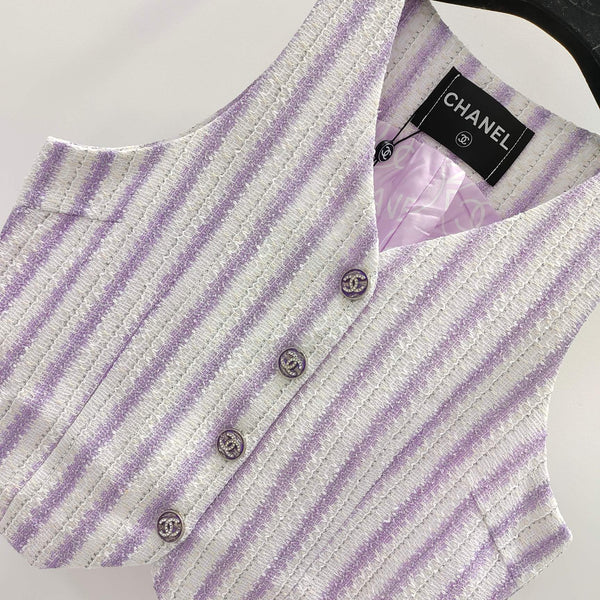 CC Gilet Rinfrescante Viola Bianco Poliestere 215765
