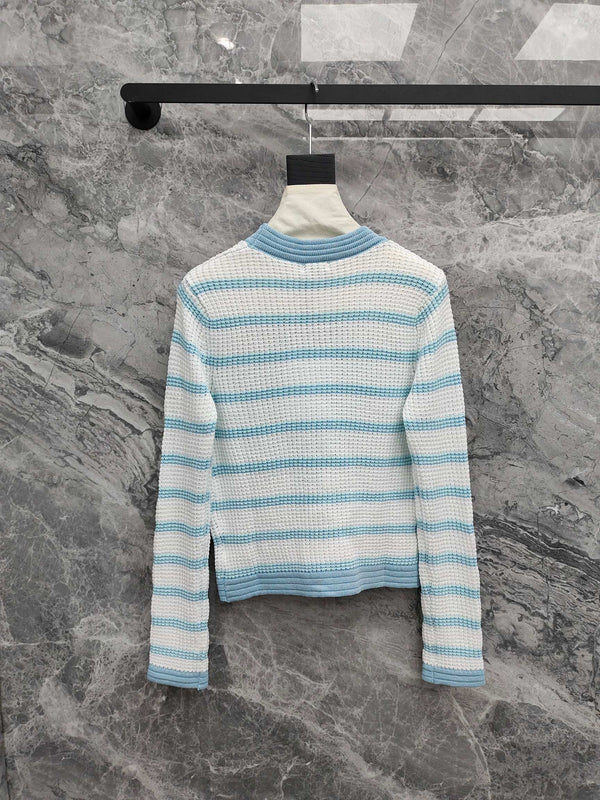 CC 25 Long Sleeve Striped Cardigan Tencel 283779