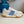 Baskets décontractées VT 25S Blanc Bleu Cuir de vachette Daim 563097