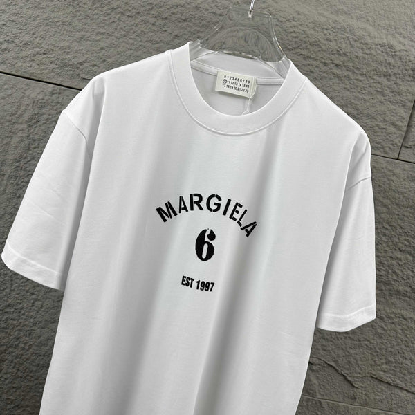 MM6 3D Foamed Short-Sleeve T-Shirt White Cotton 387983