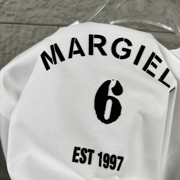 MM6 3D Foamed Short-Sleeve T-Shirt White Cotton 387983