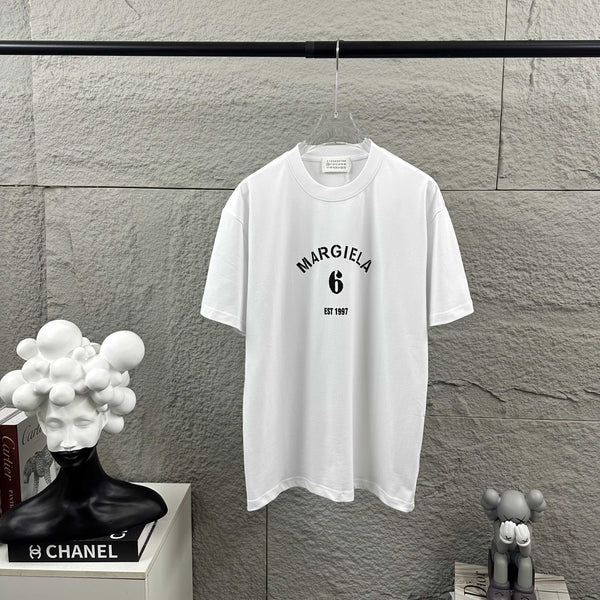 MM6 3D Foamed Short-Sleeve T-Shirt White Cotton 387983