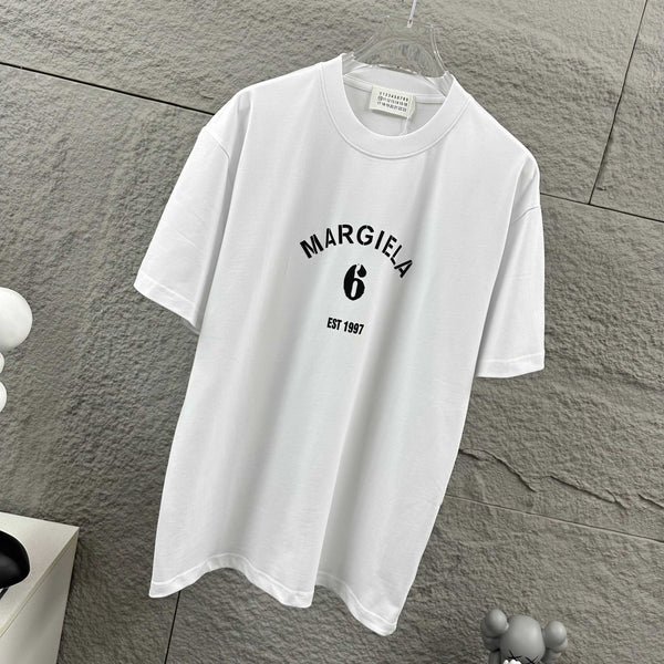MM6 3D Foamed Short-Sleeve T-Shirt White Cotton 387983