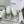 Baskets plateforme CC, cuir blanc et caoutchouc 696670