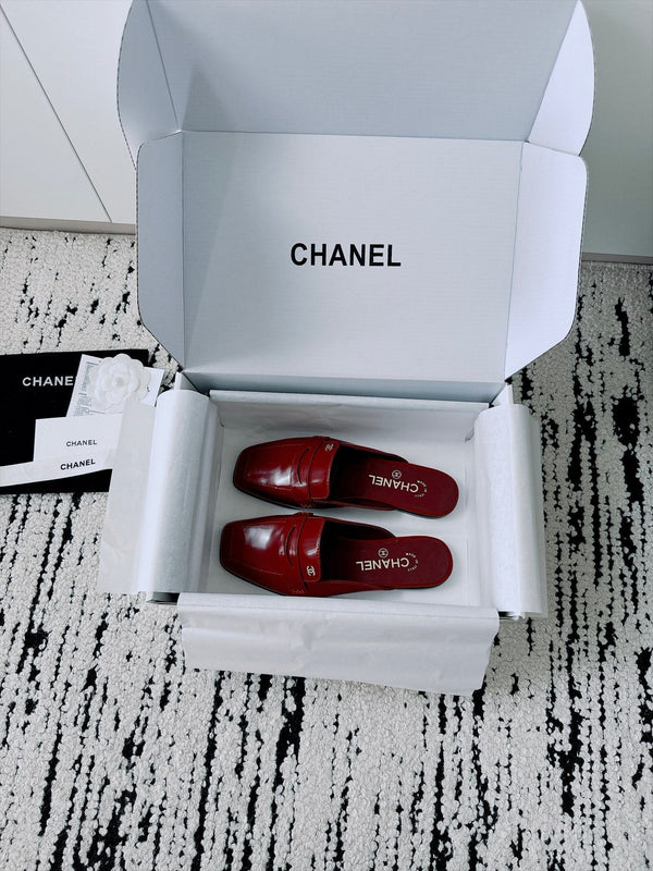 CC AW26 Mocassins Mule Burgundy Shiny Leather 942470