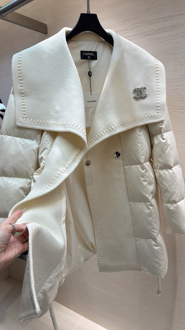 Doudoune Chanel 2025 Crème Polyester