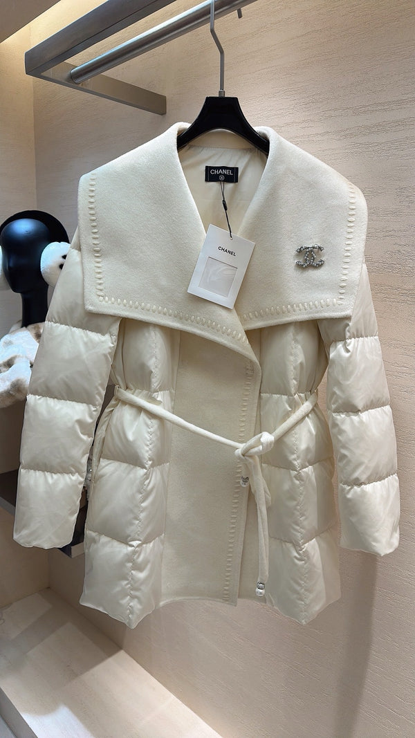 Doudoune Chanel 2025 Crème Polyester