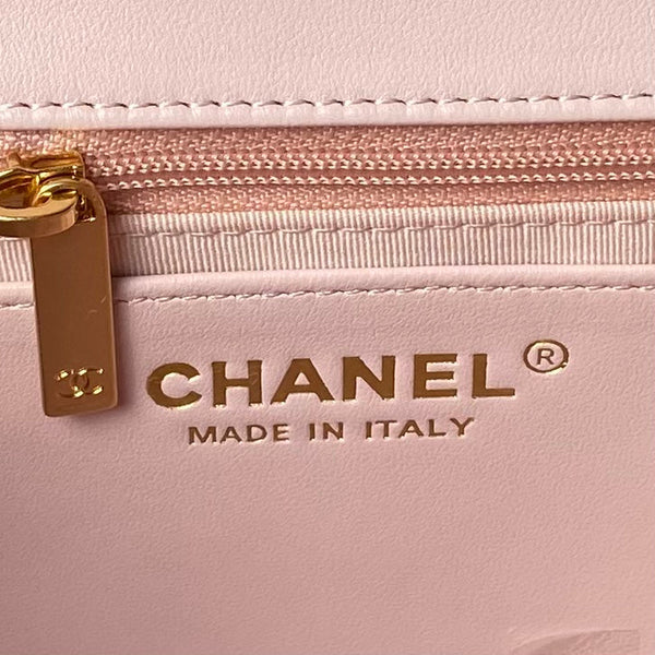 24a classic flap bag 26cm pink lambskin gold hardware