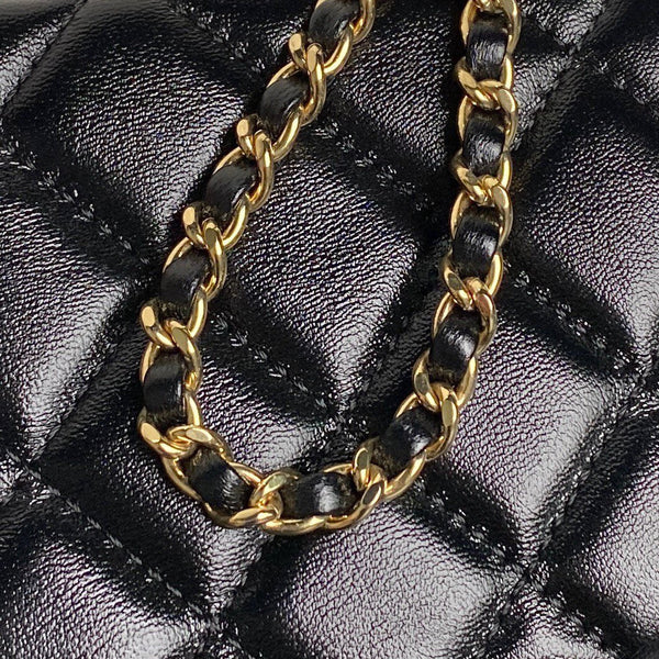 CC 24B Mallette de beauté 17cm Cuir de veau noir 286208