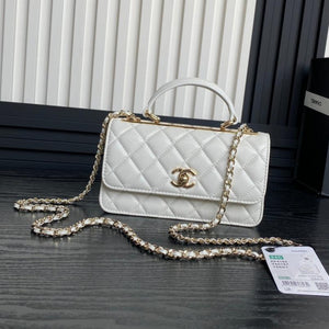 Sac Tendance CC 24B 18,5cm Agneau Blanc Métal Doré