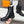 LV Citizen Flat Ranger Boot in pelle di vitello nera liscia