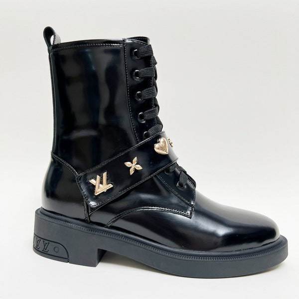 LV Citizen Boots Glossy Black Calfskin