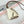 HM Horse Head Charm White Taupe Calfskin