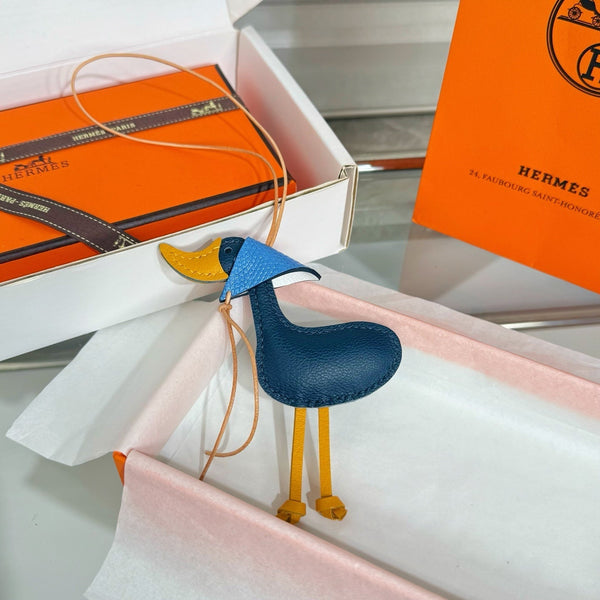 Charm Canard HM Cuir de vachette