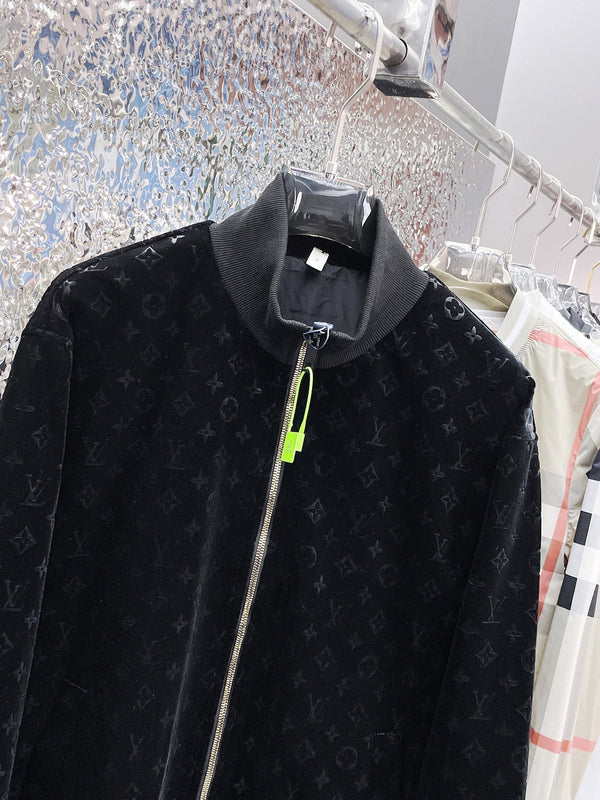 LV JACKET IN BLACK MONOGRAM VELVET 239034
