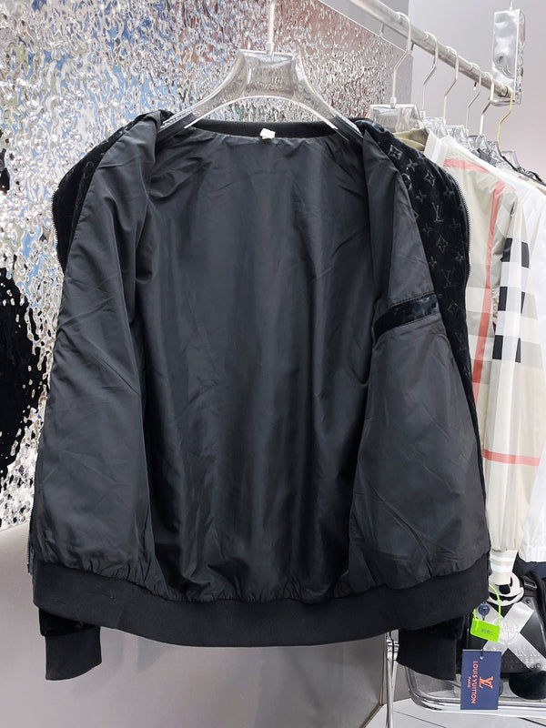 LV JACKET IN BLACK MONOGRAM VELVET 239034