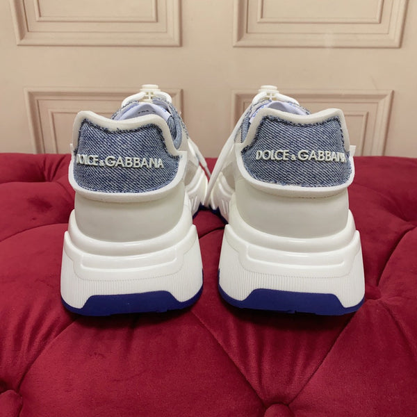 DC 24 Daymaster Sneakers White Blue Cowhide & Demin 167335