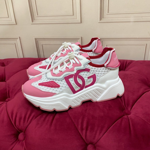 DC 24 Daymaster Sneakers White Pink Cowhide & Demin 167332