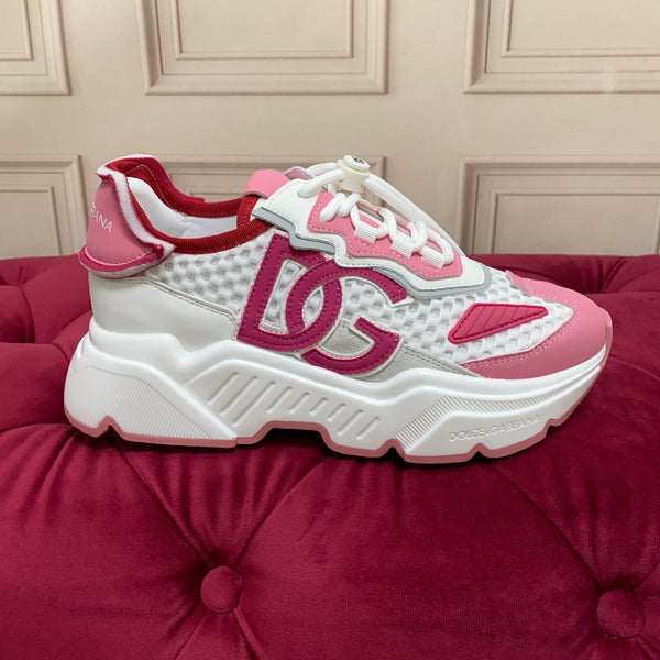 DC 24 Daymaster Sneakers White Pink Cowhide & Demin 167332