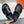 HM Oran H Slippers in Black Cowhide  735232