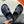 HM Oran H Slippers in Navy Blue Cowhide 735235