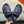 HM Oran H Noir Buckle Slippers in Navy Blue  Cowhide 735257