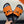HM Oran H Noir Buckle Slippers in Orange Cowhide 735259