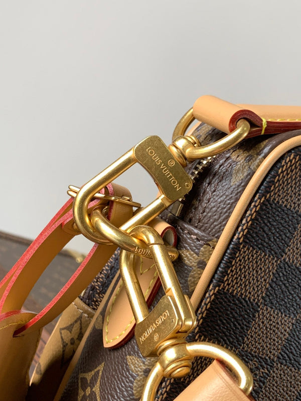 LV Nil Crossbody Bag 27.5cm Brown Monogram Reverse & Damier Canvas