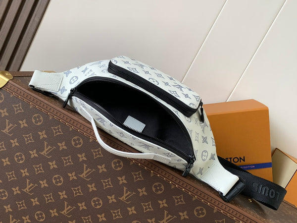 LV M25227 Rush Bumbag White Monogram Shadow Calfskin