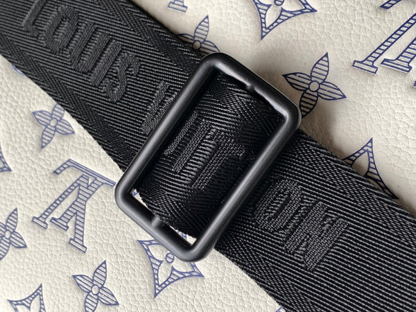 LV M25227 Rush Bumbag White Monogram Shadow Calfskin