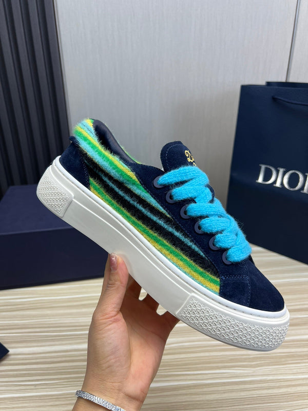 CD B33 SNEAKER NAVY SUEDE AND FABRIC