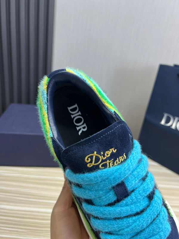 CD B33 SNEAKER NAVY SUEDE AND FABRIC