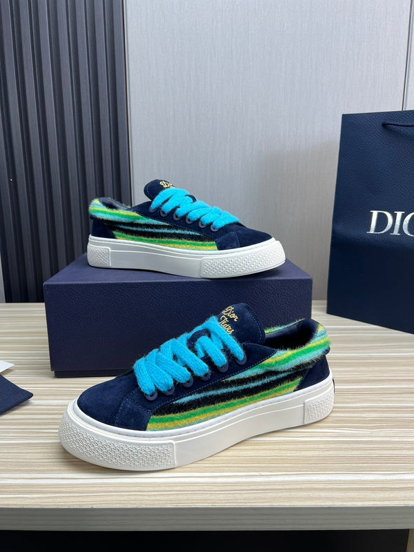 CD B33 SNEAKER NAVY SUEDE AND FABRIC