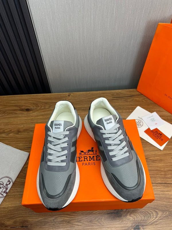 HM Men's Sneaker Grey Cowhide Suede 936369